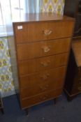 1950's Teak Six Height Chest of Drawers