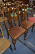 pair of Mahogany Queen Anne Dining Chairs