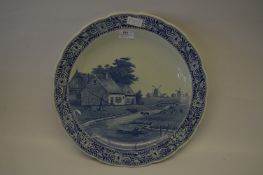 Large Royal Sphinx Delft Blue & White Charger
