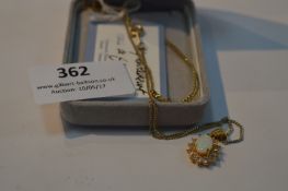 Necklace and Pendant Set with Opal