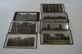 Glass Stereoscopic Viewing Slides; Various Topographical Scenes Twelve Slides