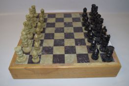 Cased Onyx Chess Set (23)