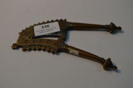 Ornate Brass Cutting Tool