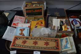 Tray Lot; Large Collection of Matchboxes and Playing Cards