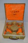 Oriental Stoneware Pottery Tea Set