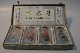 Oriental Gents Perfume Bottles in a Case