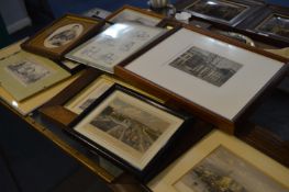 Selection of Framed Engraving Prints 