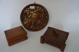 Carved Wood Wall Plaque 