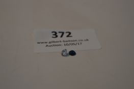 Blue Sapphire and Clear Cut Stone