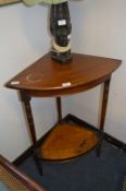 Mahogany Corner Washstand