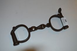 Pair of Cast Iron Handcuffs