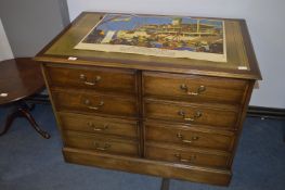 Mahogany Filing Cabinet Desk
