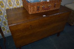 Oak Drop Leaf Table on Square Legs