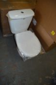 *White WC with Dual Flush System and Toilet Seat