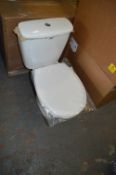 *White WC with Dual Flush System and Toilet Seat