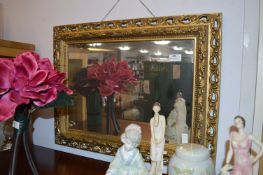 Gilt Framed Rectangular Wall Mirror