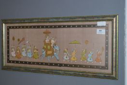 Framed Hand Painted Engraving 