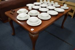 Mahogany Wind out Dining Table on Cabriole Legs