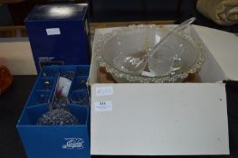 Glass Punch Bowl Set, Drinking Glassware, Decanter, etc.