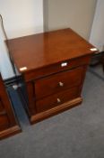 Malaysian Wood Two Drawer Side Cabinet