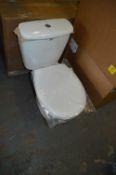 *White WC with Dual Flush System and Toilet Seat