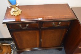 Mahogany Hall Cabinet Two Drawers, Two Doors