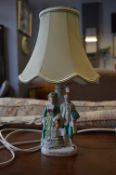 Staffordshire Pottery Table Lamp with Shade