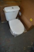 *White WC with Dual Flush System and Toilet Seat