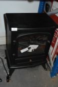 *Black Electric Simulated Log Burning Stove