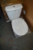 *White WC with Dual Flush System and Toilet Seat