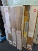 Nine Boxes of Walnut Effect Laminate Flooring