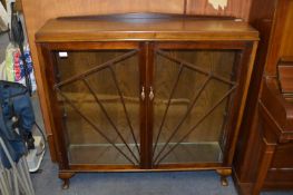 Art Deco Walnut Display Cabinet