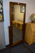 Dark Beech Cheval Dressing Mirror