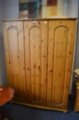 Pine Triple Door Wardrobe