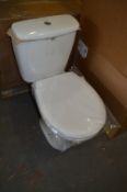 *White WC with Dual Flush System and Seat