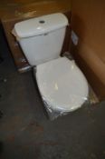 *White WC with Dual Flush System and Toilet Seat