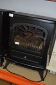 *Black Electric Simulated Log Burning Stove