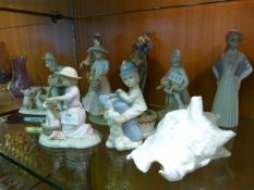 Collection of Leonardo Pottery Figurines, etc.