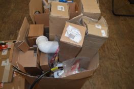*Box Containing Assorted Central Heating Flues, Boiler and Gas Components