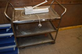 *Three Tier Stainless Steel Catering Trolley