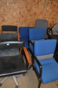 *Eight Assorted Office Chairs