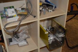 *Assorted Plumbing Fittings, Garden Bulbs, Shower Hoses, Stainless Steel Cooker Hood, Chimney, etc.