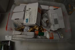 *Box Containing Assorted Garden Taps, Radiator Valves, etc.