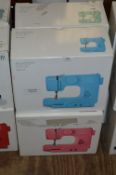 *Four John Lewis 10 Stiching Options Mini Sewing Machines in Various Colours