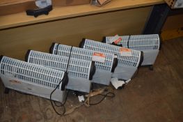 *Five 2000W Convector Heaters