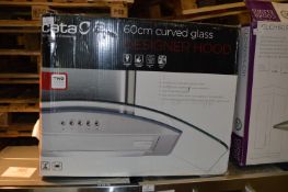 *60cm Curved Glass Designer Cooker Hood