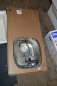 *Stainless Steel Sink Unit with Drainer and Swan Neck Tap