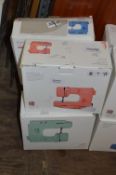 *Four John Lewis 10 Stiching Options Mini Sewing Machines in Various Colours