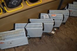 *Five 2000W Convector Heaters