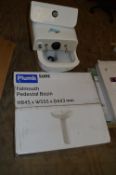 *Plumbsure White WC with Dual Flush System, Wash Basin and Pedestal (AF)